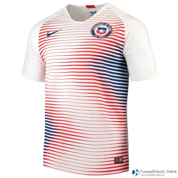 Chile Trikot Auswarts 2018 Weiß Fussballtrikots Günstig